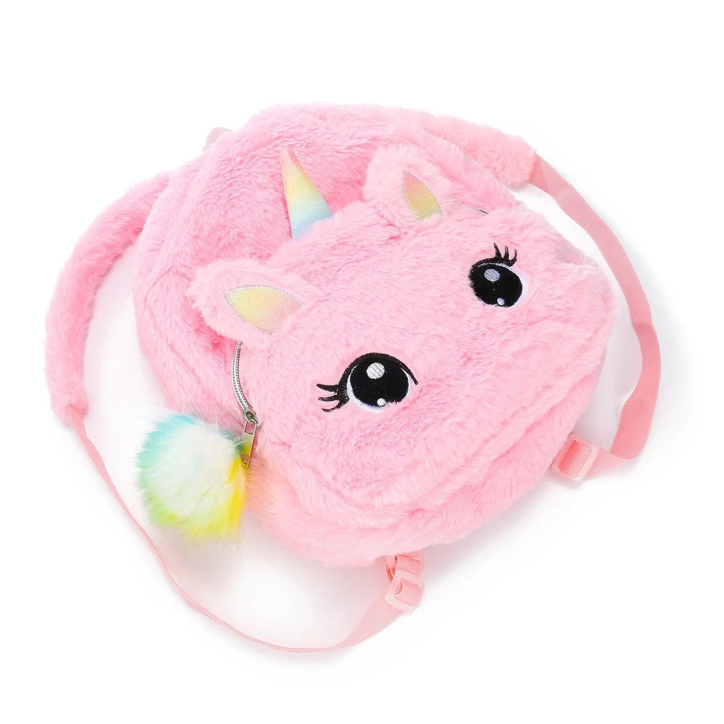 Cartable licorne tout doux avec pompon Ma Petite Licorne Cartables