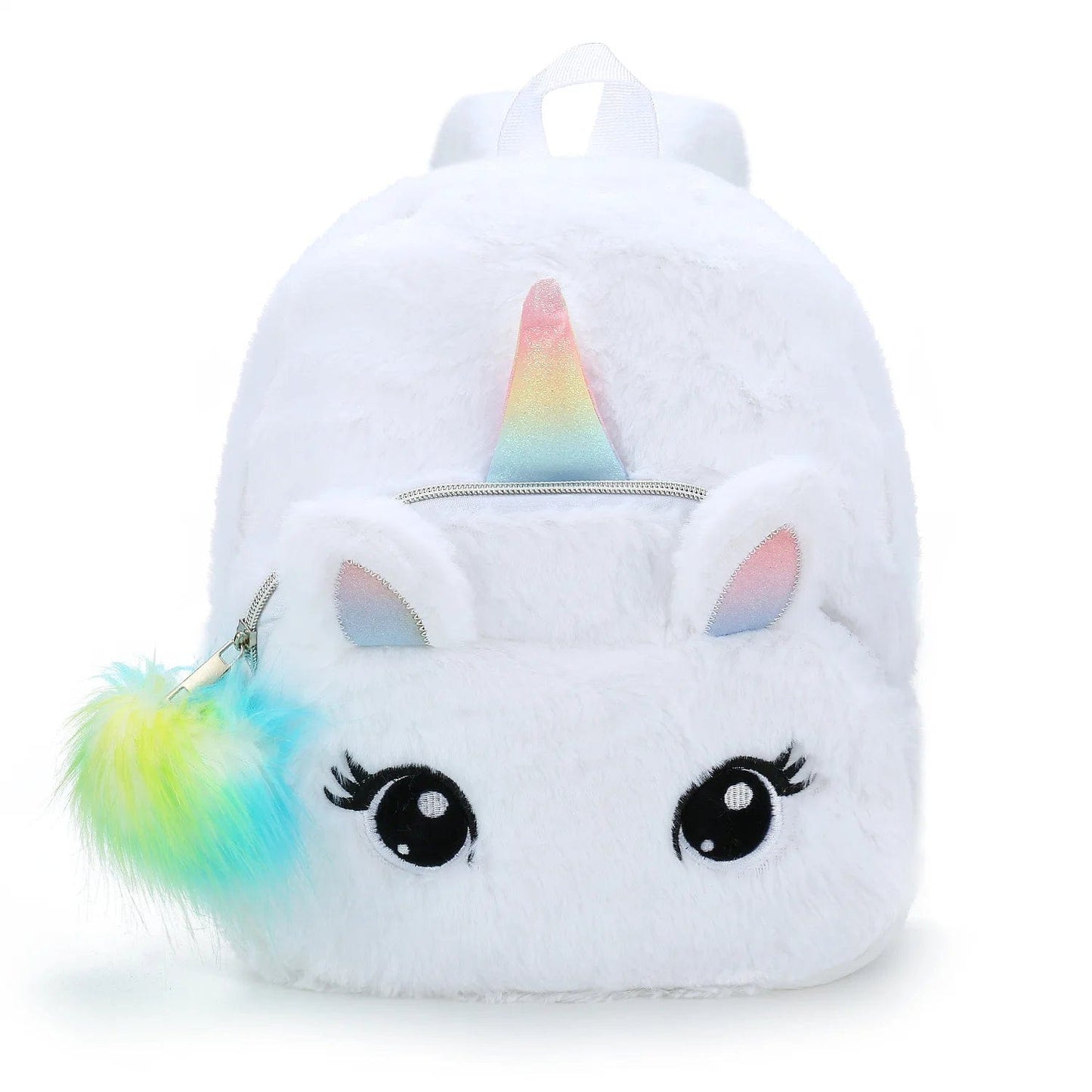 Cartable licorne tout doux avec pompon Blanc Ma Petite Licorne Cartables