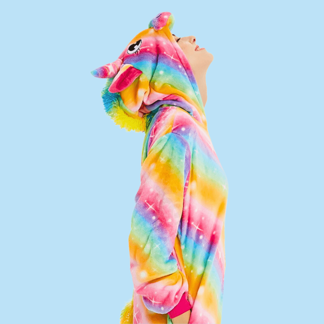 Pyjama Licorne Femme Arc-en-ciel - Kigurumi (Combinaison) Ma Petite Licorne Pyjamas licorne Adulte
