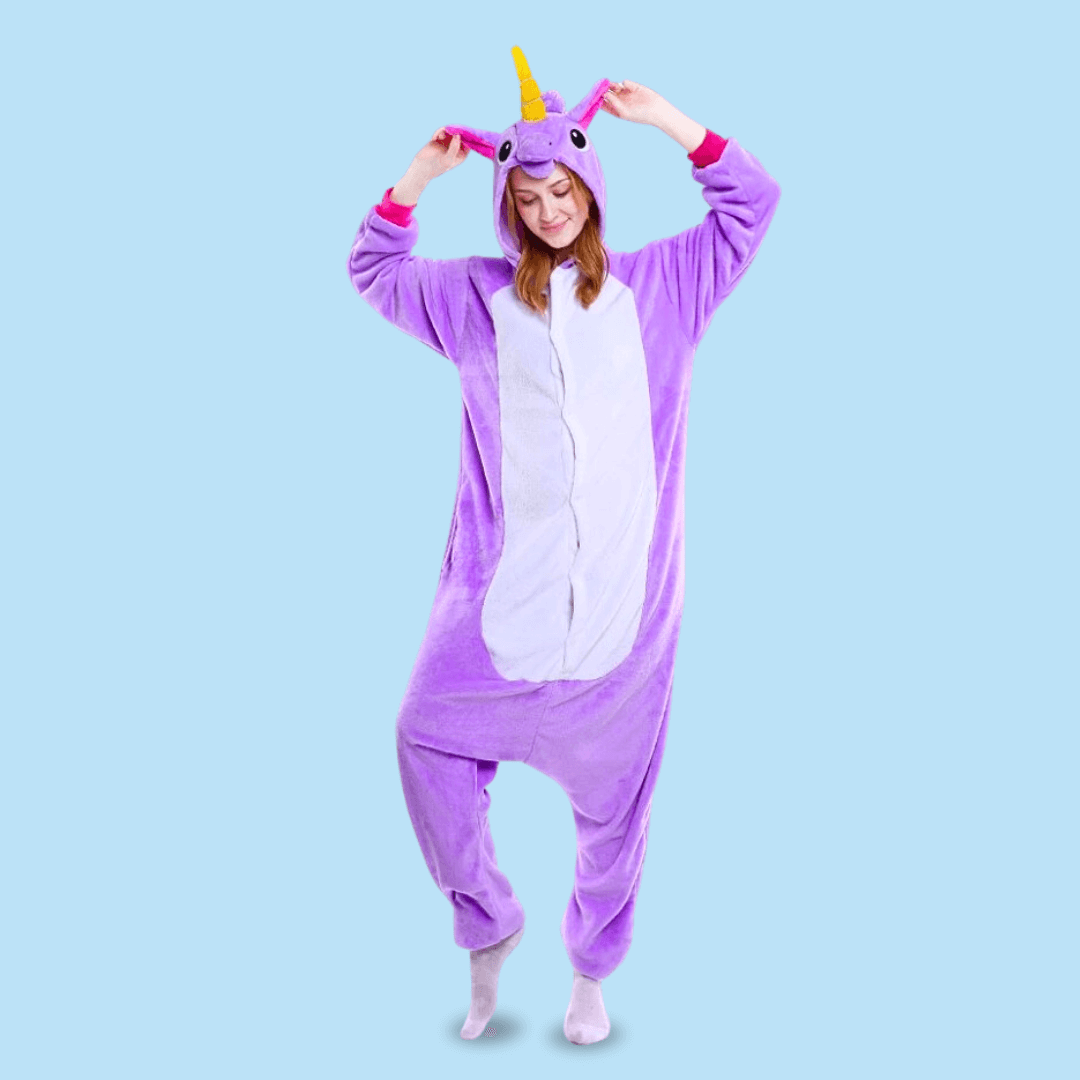 Pyjama Licorne Femme Violet Kigurumi (Combinaison) – Ma Petite