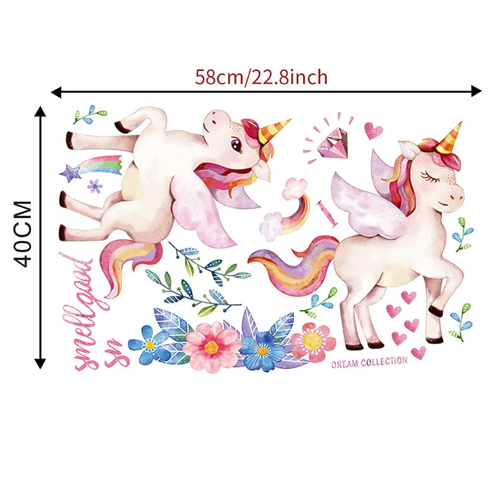 Sticker mural double licorne Ma Petite Licorne Stickers muraux