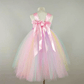 Déguisement licorne: robe bouffante multicolore