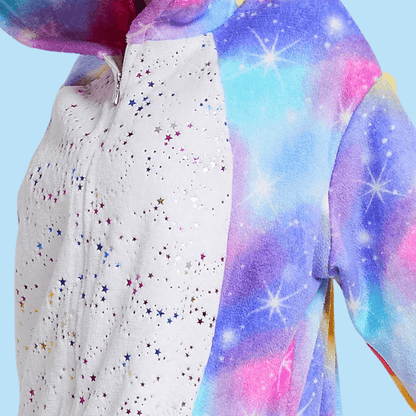 Kigurumi anime Pyjama licorne adulte multicolore avec le buste étoilé