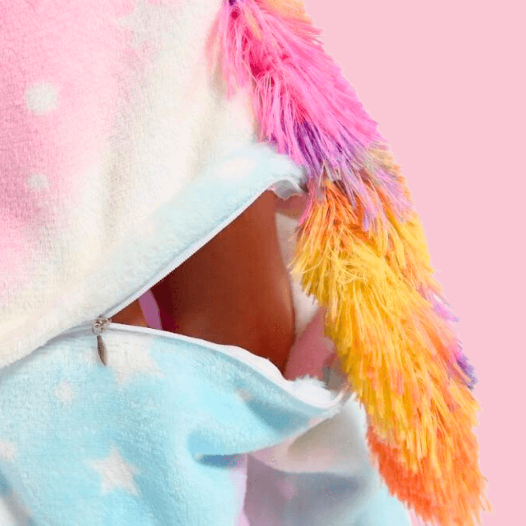 Kigurumi pyjama licorne Hoshi multicolore enfant fermeture éclair