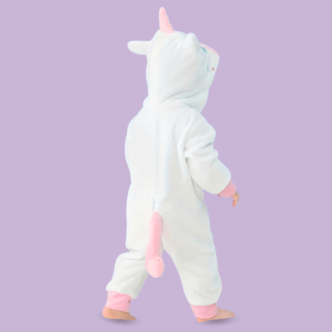 Pyjama Licorne Bébé Blanc - Kigurumi (Combinaison)