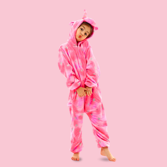 Kigurumi pyjama licorne bird rose foncé tout doux