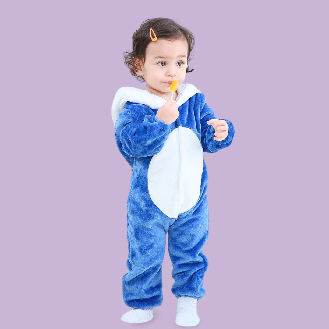 Kigurumi pyjama licorne yoru bleu pour bebe