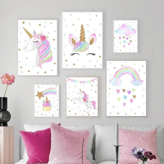 Assortiment Affiches Murales Licorne Ma Petite Licorne Affiche murale