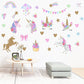 Assortiment stickers muraux licorne Ma Petite Licorne Stickers muraux