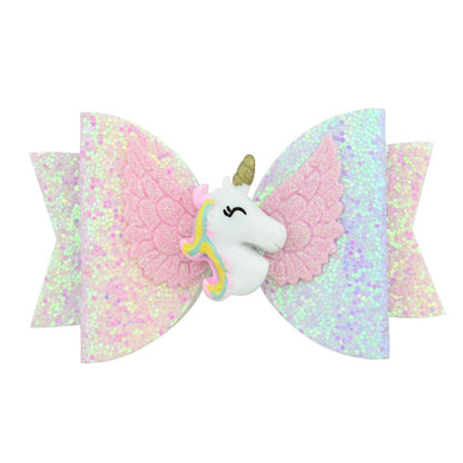 Barrettes à cheveux ailes de licorne Multicolore Ma Petite Licorne Barrettes