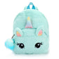 Cartable licorne tout doux avec pompon Turquoise Ma Petite Licorne Cartables