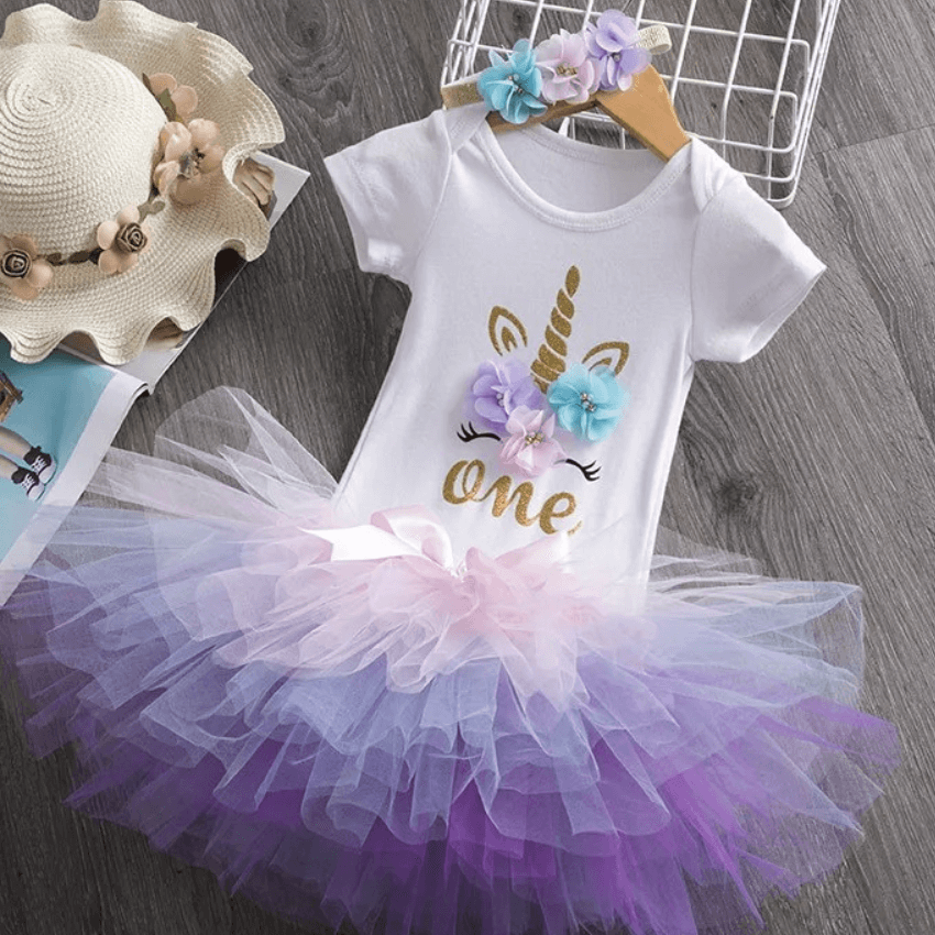 Déguisement licorne : Body Premier Anniversaire Ma Petite Licorne Body