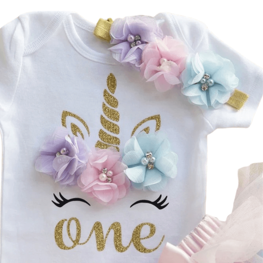 Déguisement licorne : Body Premier Anniversaire Ma Petite Licorne Body