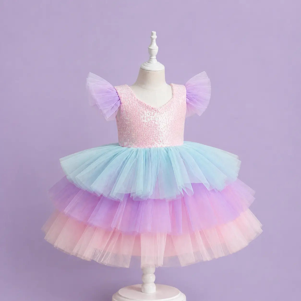 Déguisement licorne: Robe à volants Ma Petite Licorne Robe de princesse