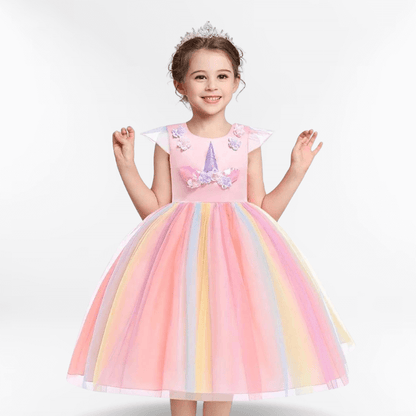 Déguisement licorne: robe d'anniversaire Rose / 3-4 ans Ma Petite Licorne Robe de princesse