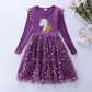 Déguisement Licorne : Robe de Fête Violet / 3-4 ans Ma Petite Licorne Robe de princesse