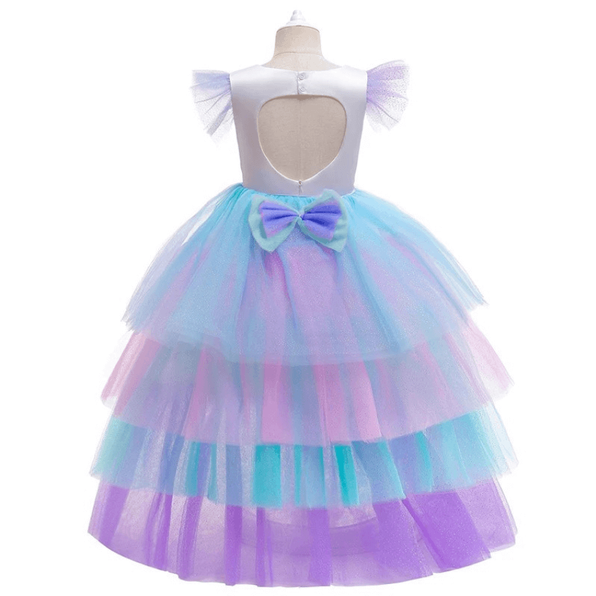 Déguisement licorne: robe longue traine Ma Petite Licorne Robe de princesse