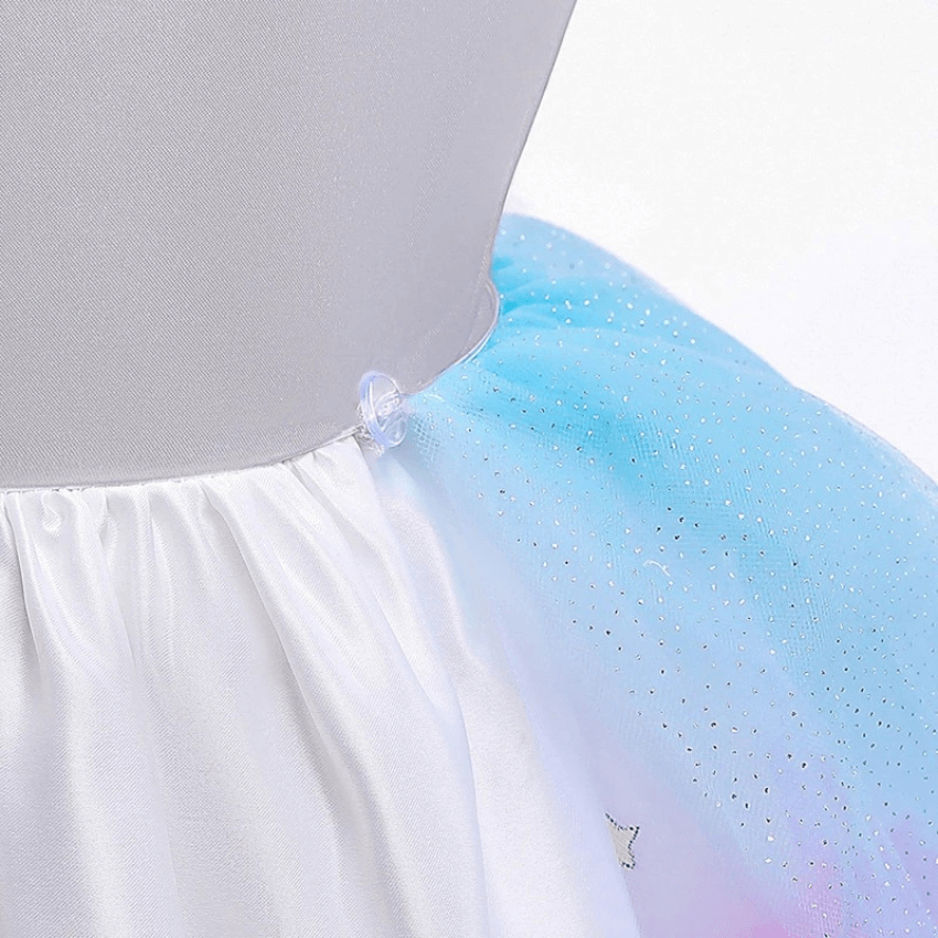 Déguisement licorne: robe longue traine Ma Petite Licorne Robe de princesse