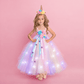 Déguisement licorne: robe lumineuse Ma Petite Licorne Robe de princesse
