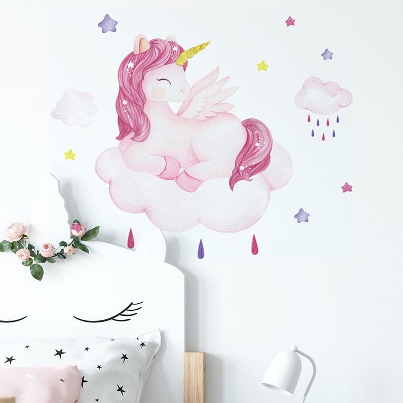 Grand sticker mural licorne Ma Petite Licorne Stickers muraux