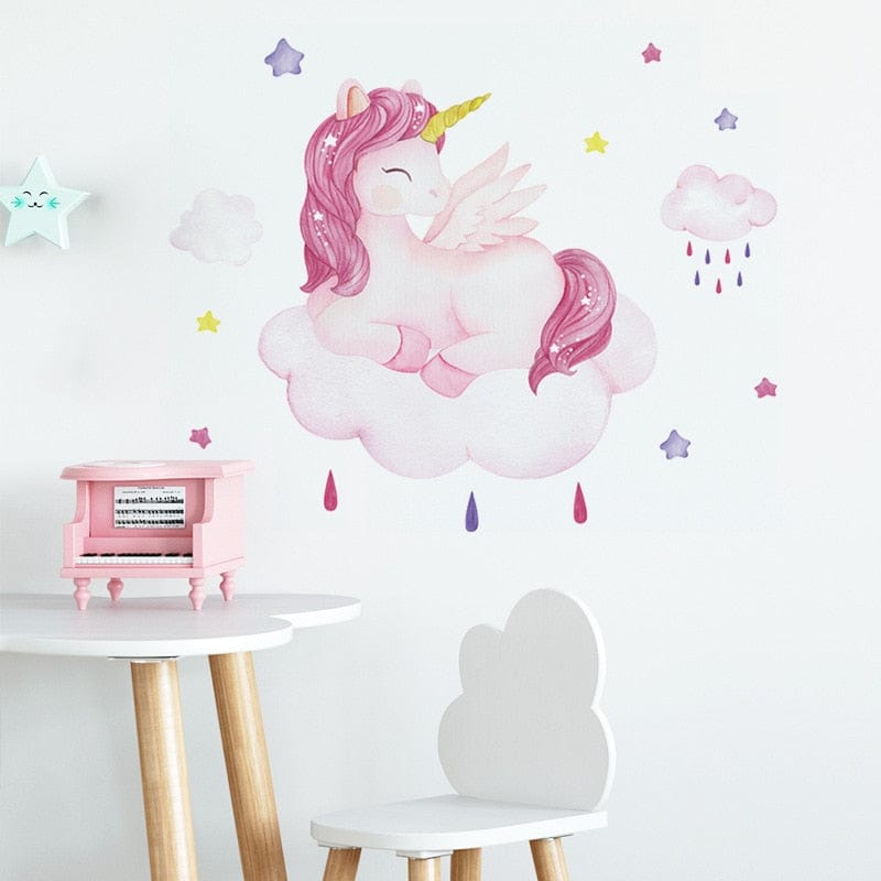 Grand sticker mural licorne Ma Petite Licorne Stickers muraux