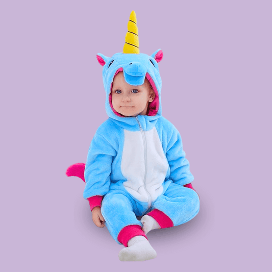 Pyjama Licorne Bébé Bleu Ciel - Kigurumi (Combinaison) 3-6 mois Ma Petite Licorne Pyjamas licorne Bébé