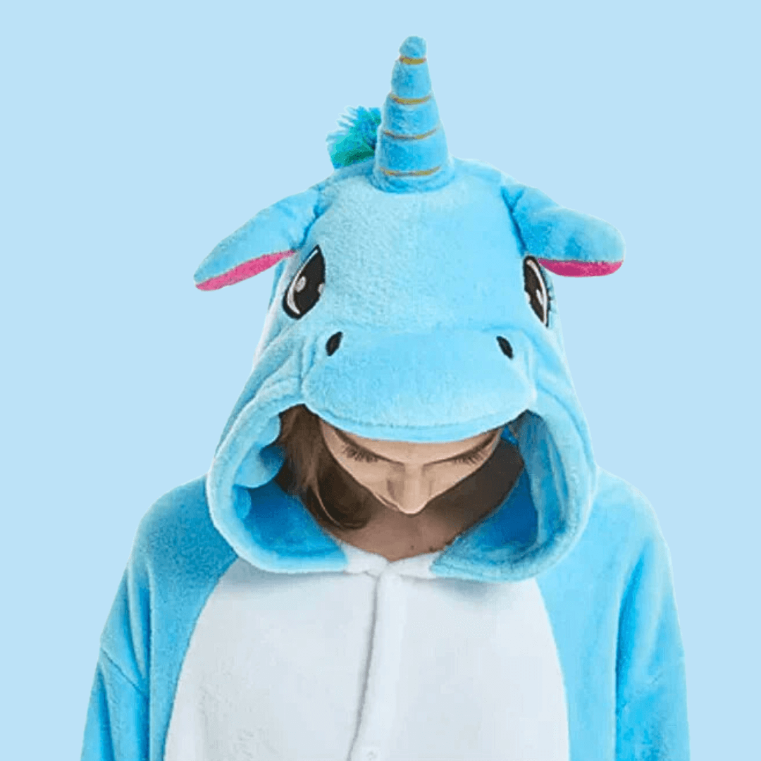 Pyjama licorne Femme Bleu - Kigurumi (Combinaison) Ma Petite Licorne Pyjamas licorne Adulte