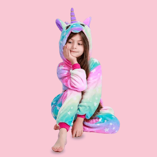 Pyjama Licorne Fille Multicolore - Kigurumi (Combinaison) Ma Petite Licorne Pyjamas licorne Enfant