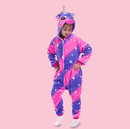 Pyjama Licorne Fille Violet et Rose - Kigurumi (Combinaison) 4 ans Ma Petite Licorne Pyjamas licorne Enfant