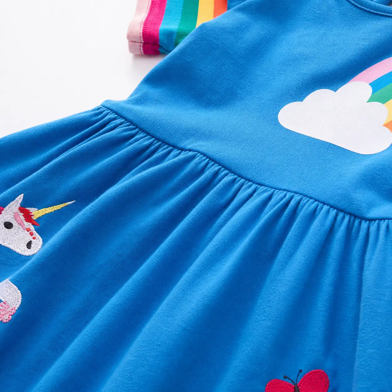 Robe Licorne Bleue Ma Petite Licorne Robe