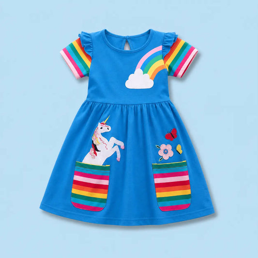 Robe Licorne Bleue Ma Petite Licorne Robe