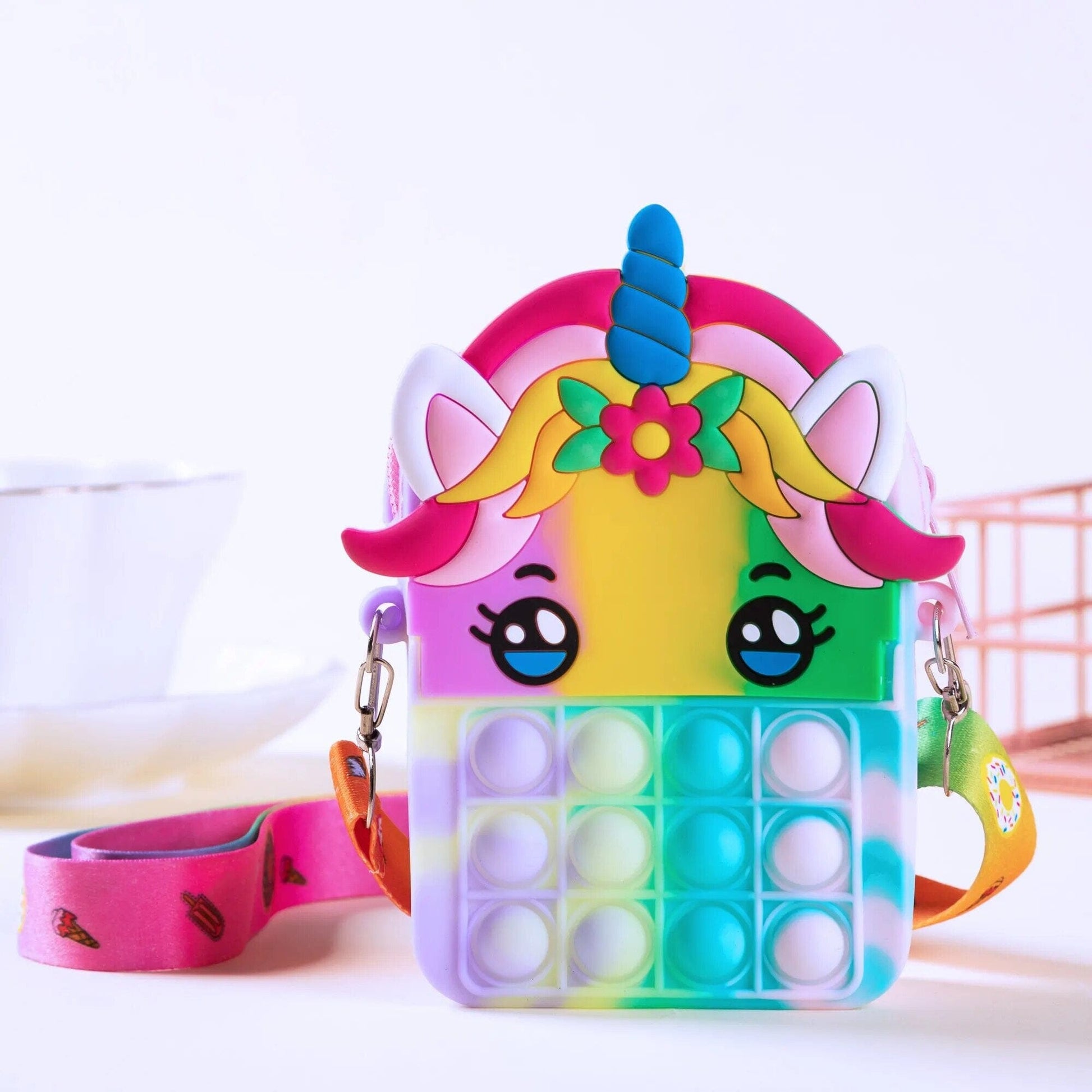 Sac licorne pop it (anti-stress) Portable 2 Ma Petite Licorne Sacs à main