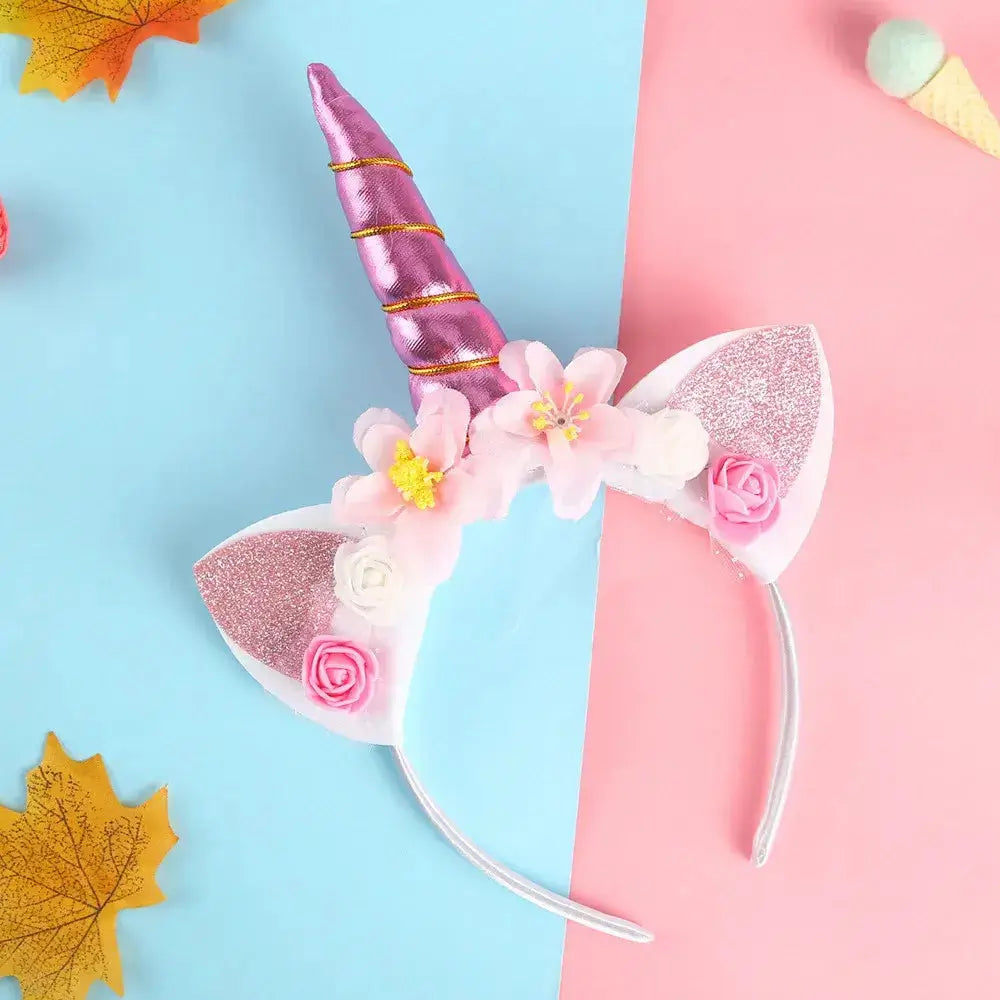 Serre-tête licorne Rose poudré Ma Petite Licorne Serre-têtes