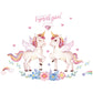 Sticker mural double licorne Ma Petite Licorne Stickers muraux