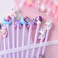 Stylos noirs licorne (10 pièces) Ma Petite Licorne Stylos