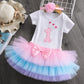 Tenue Princesse Premier Anniversaire Bébé Ma Petite Licorne Body