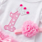 Tenue Princesse Premier Anniversaire Bébé Ma Petite Licorne Body