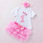 Tenue Princesse Premier Anniversaire Bébé Rose / 0-6M Ma Petite Licorne Body
